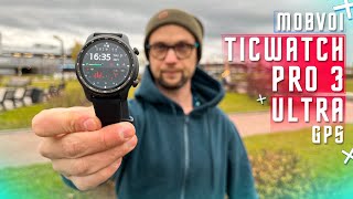 ПЕРВЫЕ ЛУЧШИЕ УМНЫЕ  ЧАСЫ 🔥 СМАРТ ЧАСЫ Mobvoi TicWatch Pro 3 Ultra GPS ОБЫГРАЛИ HUAWEI WATCH 3 ?