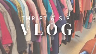 VLOG Thrift with me |Thrift & Sip event  |MICHELE STEELE TV