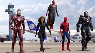 Airport Fight Scene | Captain America: Civil War [1080p 60fps]