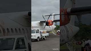 Boarding..ATR 72-500 Wings Air..Cuaca Berangin