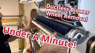 Fastest Mini Split Blower Wheel Removal! Gen 3 Bosch Climate 5000 Ductless