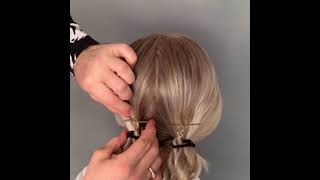 Hair hack |  A cheeky easy updo! I dare you to duet this #hairhack #hair #hairstyle #hairtutorial #