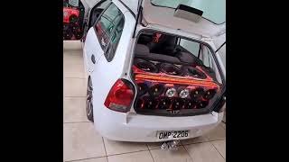 GOL G4 COM 3 SUBWOOFER POWERVOX TOCANDO SERTANEJO - SOM AUTOMOTIVO