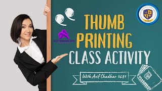 Thumb printing | Kids activity | Class Activity kg class | colour activity | classroom learning