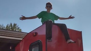 I'm 13 & Built my own CAMPER Finished for the Eclipse campout micro teardrop squaredrop diy