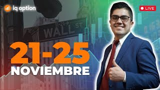 Pronostico del mercado de la semana 21 - 25 Noviembre