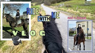 Ride with Me - V L O G -  and a friend  | Ella & Horses ( Claque my Merens)