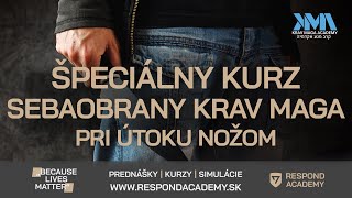 Pozvánka na špeciálny sebaobrany pri útoku nožom - Respond Academy