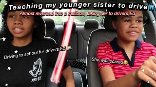 DRIVE WITH ME! teaching my 14 year old sister how to drive