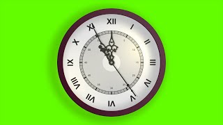 Футаж хромакей Часы-6 Footage chromakey Clock-6