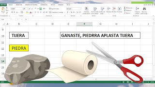 PIEDRA PAPEL TIJERA EN EXCEL