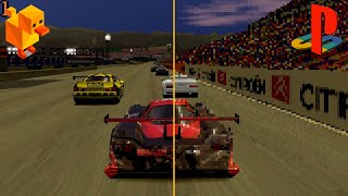 PS1 Native vs 4K60 Upscaled Emulation | Gran Turismo 2 Duckstation Comparison