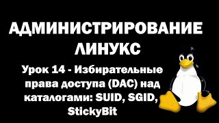 Администрирование Линукс (Linux) - Урок 14 - Избирательные права доступа (DAC) над каталогами