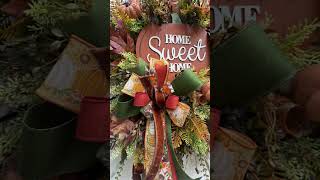 Home Sweet Home #fallvibes #fallwreath #falldecor