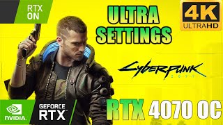 Cyberpunk 2077  | RTX 4070 | 4K Ultra Settings / Ray Tracing Very High / DLSS ON