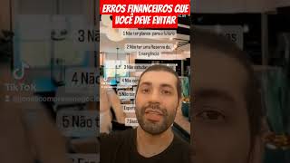 ERROS FINANCEIROS QUE DEVE SER EVITADOS QUE TE DEIXAM MAIS POBRE #nubank #investimentos #shortsviral