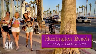 [4K] Walking Tours | EXPLORE Huntington Beach, California 2024