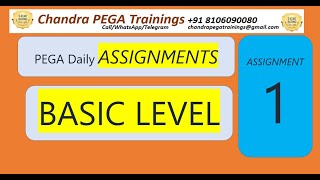 PEGA Basic ASSIGNMENT-1||Appl Creation||Joining Link Below || Newbatch OCt 16th 2024 || #pega