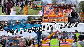 Eid Festival in London 2024 part-1 /First Day Eid celebration in Goodmayes park London| لندن میں عید