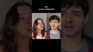 #pov a toxic relationship #acting #shorts