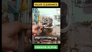 ইয়ামাহা আলফা ভালভ ক্লিয়ারেন্স👍#clearance #valve #alpha #yamaha #scooty