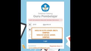 Solusi Gagal Login Akun SIMPKB