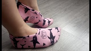 Носки, следки из остатков ткани. DIY socks. Что сшить из остатков трикотажа, старых вещей.