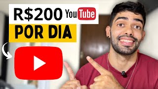 FAÇA $200 POR DIA NO YOUTUBE COM 0 INSCRITOS (COMO GANAHR DINHEIRO NO YOUTUBE) SEM APARECER