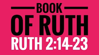 Study of Ruth Pt 6 - Ruth 2:14-23 - #biblestudy #ruth #jesus