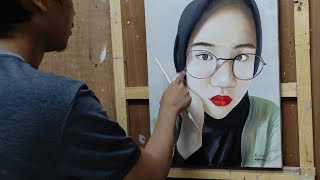 TUTORIAL MELUKIS REALIS WAJAH REAL | Original Duration - by senimangintung