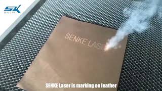 Leather fiber laser marking machine