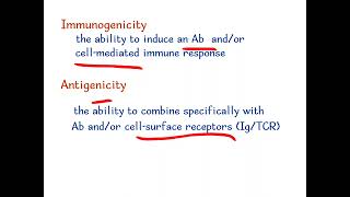 Immunogenicity VS Antigenicity