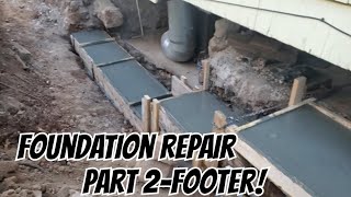 100 year old house | stone foundation repair | Part 2 Footer | Love My Old House | DeAnna Loudon