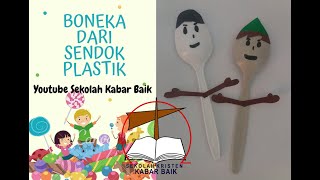 Kreativitas Boneka dari Sendok Plastik (TKK Kabar Baik)