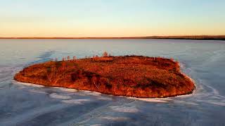 Gregoire Lake starting to freeze over