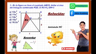 ÁREA SOMBREADA DE UN TRIÁNGULO