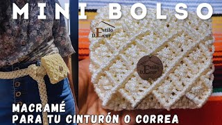 BOLSO mini Macramé | para usar con tu correa /cinturón