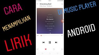 Cara menampilkan lirik lagu di music player android