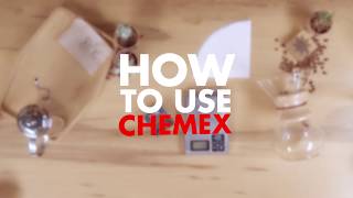 How to use Chemex coffee maker كيف نستخدم أداة الكيميكس لتحضير القهوة