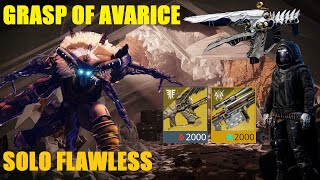 Solo Flawless Grasp of Avarice Dungeon - Hunter - Destiny 2 Echoes