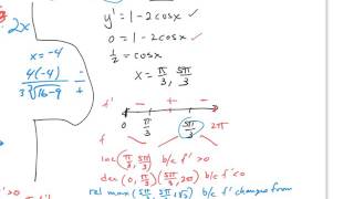 2-6 BC Inc,Dec Fn, 1st Derivative Test