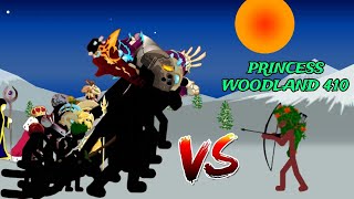 Princess Woodland 410 Vs All Units | Stick War Legacy