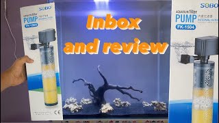 SOBO INTERNAL FILTER / Unbox and Review