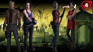 Left 4 Dead 2 with Leon Kennedy ,Jill Valentine ,Ada Wong ,Claire Redfield