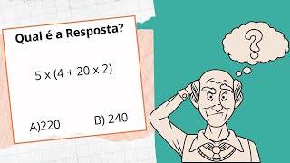 Como resolver uma expressão numérica [Prof. Dos Anjos]