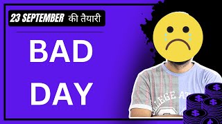 Bad Day || Stock Trading PNL || Sensex expiry ||