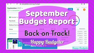 September Budget Report | $7300 Income Budget | Full Transparency