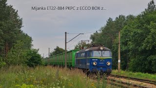 Mijanka ET22-884 PKPC z ECCO BOX z EP07-1003 PKPIC jako IC Sztygar+RP1! (Pionki) [03.07.2020 r.]