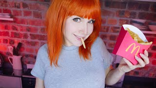 💖 АСМР Твоя девушка [подстригу, накормлю, спать уложу]🍟🍔ASMR [RP] Your girlfriend [McDonald's]