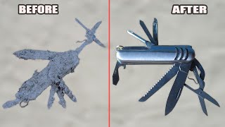 Rusty Pocket Knife Restoration and Sharpening | Perfect Restoration | Tool Restoration Video